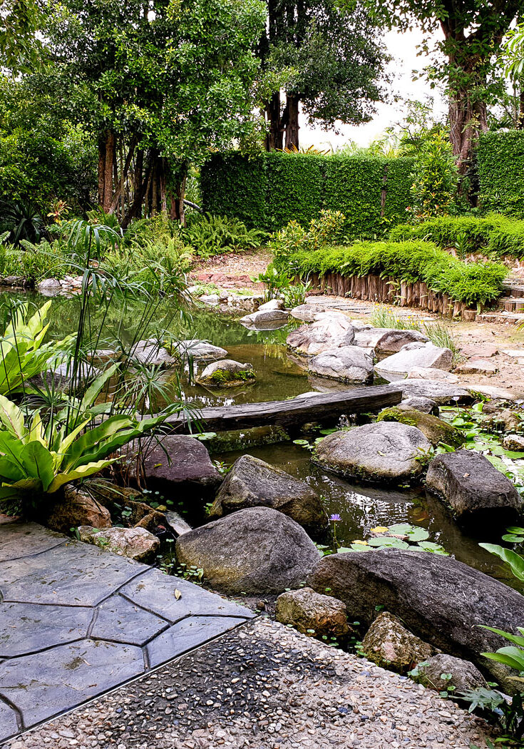 Small stream in the garden